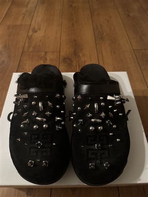 givenchy spiked clogs|Givenchy marshmallow sandals.